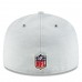 Men's Oakland Raiders New Era Heather Gray/Black 2018 NFL Sideline Home Official 59FIFTY Fitted Hat 3058346